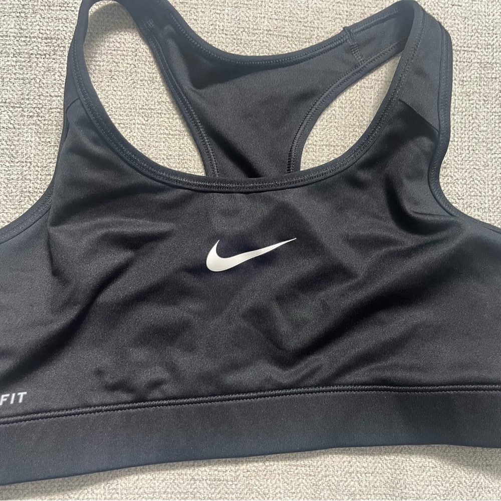 Nike Black Sports Bra with Racerback Design